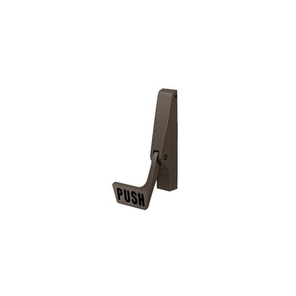 Dark Bronze Body and Paddle Assembly for Right Hand Reverse Bevel 1085P Series Concealed Vertical Ro